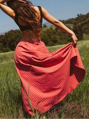 Rat Boi XL Dream Skirt in Anthurium Plaid